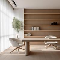 Ensemble bibliothèque et poste de travail avec bureau réglable en hauteur pour chambre d'adolescent, espace d'étude quotidien et de travail à distance