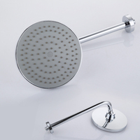 Mitigeur de douche électrique moderne à poignée unique avec barre coulissante, construction en laiton, jets pluie/doux/puissant en céramique, encastré mural