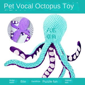 Juguete de Pulpo de Peluche de Terciopelo de Piña, Resistente a Mordeduras, Realista, con Airbag Integrado, Tentáculos Largos, Interactivo para Masticar - Product Image 5