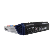 Console de mixage audio professionnelle Gooermi TS6, contrôleur de son, entrée 48V alimentation fantôme pour studio d'enregistrement informatique