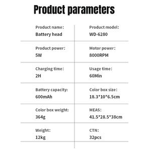Nueva <span class=keywords><strong>Afeitadora</strong></span> Eléctrica Resuxi WD-6280 para Hombre, Estilo Opcional de Afeitado al Ras de 0 mm, Removedor de Vello, Resistente al Agua, Nivel 4, Cortadora de Pelo - Product Image 6