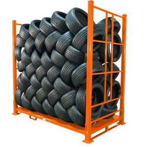 अनुकूलित चल गोदाम फोल्डेबल स्टैकिंग स्टिल कपड़े रोल रैक रैक रैक - Product Image 1