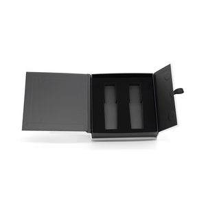 Boîte de parfum avec logo personnalisé papier feuille <span class=keywords><strong>d</strong></span>'<span class=keywords><strong>or</strong></span> huile essentielle deux côtés double porte ouverte emballage boîtes de parfum magnétiques - Product Image 4