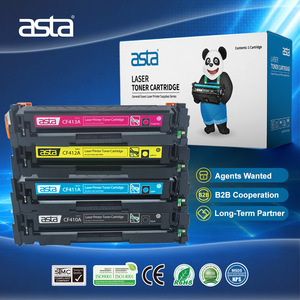 Proveedor ASTA CF410A CF411A CF412A CF413A 410 410A Tóner de color con chip compatible con cartucho de impresora <span class=keywords><strong>HP</strong></span> M452 <span class=keywords><strong>MFP</strong></span> - Product Image 1
