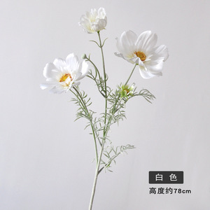WFR319 venta al por mayor boda decoración del hogar SilkGalsang flores artificiales rosa púrpura flocado <span class=keywords><strong>Cosmos</strong></span> <span class=keywords><strong>Bipinnatus</strong></span> para arreglo floral - Product Image 6
