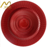 Assiettes de présentation rondes colorées de 13 pouces en gros pour mariages, banquets et décorations de table événementielles