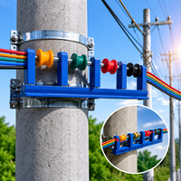 Reboil RB-CS Rostfreie Verbund-Wandhalterung für Kabel, Niederspannungs-Luftleitungsstütze, Schäkelhalterung zur Vermeidung von Beschädigungen