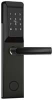 Serrure de porte intelligente pour hôtel en acier inoxydable durable TTLock avec clavier, mot de passe, carte RFID, contrôle par application, étanche pour l'accès aux chambres d'hôtes
