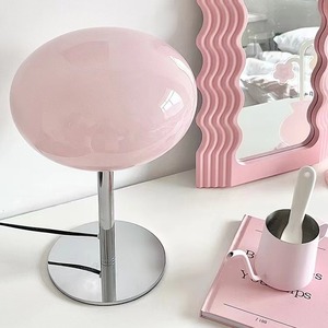 Bauhaus Modern Post-Modern Minimalist Metal Glass LED Eco-Friendly Decorative Table Lamp with Lollipop Shade for Bedroom - Product Image 1