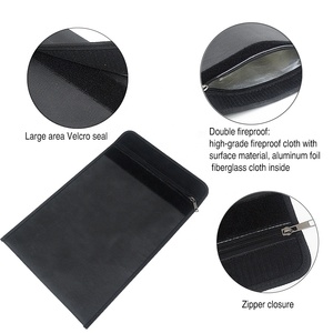 Mejor fabricante portátil <span class=keywords><strong>A4</strong></span> de gran capacidad, de fibra de vidrio a salvo a casa, bolsa de seguridad Zipper caso fuego dinero B - Product Image 4