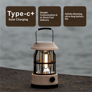 Lampe de <span class=keywords><strong>camping</strong></span> LED solaire rétro nouvelle génération transfrontalière, à intensité variable en continu, longue autonomie, lanterne portable en forme de tête de <span class=keywords><strong>cheval</strong></span> pour - Product Image 2