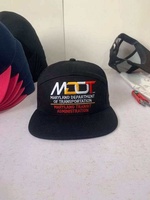 Casquette brodée à visière plate en tissu polaire performant à motif feuille tropicale, personnalisable avec logo, faible MOQ, en promotion
