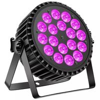 Projecteur LED MOKE 180W DMX512 18x10W Blanc Chaud 25 Degrés 8 Canaux pour Éclairage de Scène Club DJ KTV Disco Party