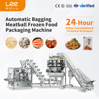 Machine d'emballage automatique pour boulettes de viande surgelées, aliments frits croustillants, salades de viande et légumes