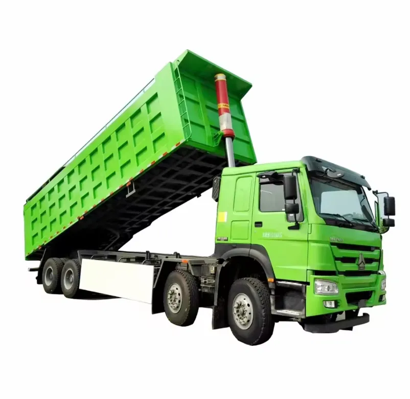 Harga pabrik truk sampah dump truck sinotruk howo 8x4 truk sampah bekas truk kemudi kiri kargo diesel 40 ton crawler artikulasi