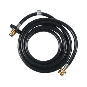 Manguera adaptadora de propano de 10 pies, conector de gas flexible de goma para tanque de 20 lb, uso con estufa portátil - Product Image 1