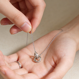 Sterling <b>Silver</b> <b>Necklace</b> for Teen Girls 925 Cute <b>Initial</b> Pendant Delicate Chain Birthday Gift Jewelry Wholesale - Product Image 1