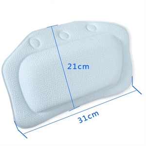 Oreiller de <span class=keywords><strong>baignoire</strong></span> portable doux appui-<span class=keywords><strong>tête</strong></span> étanche avec ventouses oreillers en PVC coussin <span class=keywords><strong>tête</strong></span> cou repos - Product Image 6