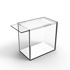 Wholesale clear acrylic poke storage display box with lids custom trading card acrylic display case