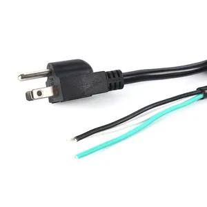 Cable de alimentación de CA americano universal de longitud personalizada cable de alimentación portátil, cable de alimentación de escritorio Us Threeplug C13