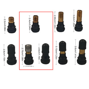 Tiges de valve <span class=keywords><strong>tubeless</strong></span> en caoutchouc à filetage externe pour trottinette électrique, vélo d'équilibre et VTT – En stock - Product Image 2