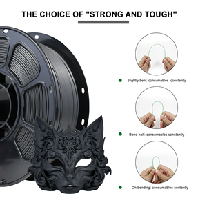 Filament IBOSS Matte <span class=keywords><strong>PLA</strong></span>+ <span class=keywords><strong>Noir</strong></span> 1,75 mm 1 kg Filament d'imprimante 3D <span class=keywords><strong>Mat</strong></span> Haute Fluidité Impression Facile - Product Image 4
