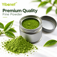 Poudre de thé vert Matcha pur Yibenef 800-1800 Mesh pour Latte, Pâtisserie, Dessert, Vrac, OEM