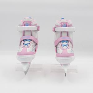 Patins à <span class=keywords><strong>glace</strong></span> ajustables pour enfants garçons filles, patins à <span class=keywords><strong>glace</strong></span> à lames de 8 ans et plus, chaussures de patinage sur <span class=keywords><strong>glace</strong></span> roses pour l'extérieur et la patinoire - Product Image 2