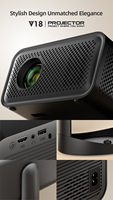Projecteur Anxin V18 pas cher, projecteur Android avec mise au point électrique, mini projecteur 720P, home cinéma, projecteur vidéo avec Wifi, projecteur TV