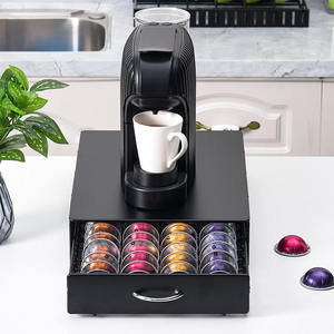 Nouveau métal fer verre 40 dosettes <span class=keywords><strong>Nespresso</strong></span> <span class=keywords><strong>Vertuo</strong></span> tiroir de <span class=keywords><strong>rangement</strong></span> café Capsule support de dosette pour <span class=keywords><strong>Vertuo</strong></span> Bialetti Cafissimo <span class=keywords><strong>Capsules</strong></span> - Product Image 6