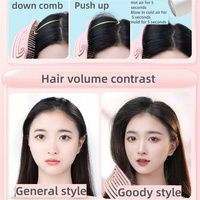 Peigne de massage du cuir chevelu avec logo personnalisé Brosse à évent démêlée creuse Cheveux duveteux pour cheveux humides et secs Brosse à double usage Brosse à vagues incurvées