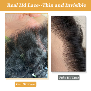 Frontal de Encaje 13x4 de Cabello Humano Virgen Brasileño con Ondas Naturales, Ondas Personalizables, Cabello Humano Sin Procesar, Frontal de Encaje HD Suizo - Product Image 4