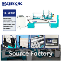 Haute qualité à axe unique Double lame chargement et déchargement entièrement automatique colonne romaine CNC tour à bois