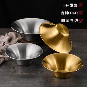 ชามสลัดสแตนเลสขนาดใหญ่ ลึก ทนทาน สำหรับใช้ในครัวเรือน สำหรับผัก ผลไม้ ขนม และการผสมอาหาร - Product Image 4