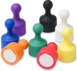 <span class=keywords><strong>Aimant</strong></span> de réfrigérateur super résistant, épingle à tête plate, tableau blanc, <span class=keywords><strong>rouge</strong></span>/jaune/vert, épingle à tête plate colorée pour la maison et le bureau - Product Image 2