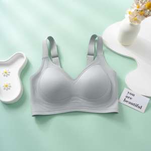 Sujetador sin Costuras de Alta Calidad, Suave y Transpirable, Color Nude, con Tirantes Anchos Ajustables, Push-Up, Sin Varillas, Soporte Sólido, Copa 3/4 - Product Image 3