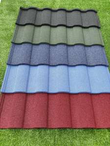 Tuiles de <span class=keywords><strong>toiture</strong></span> métalliques modernes revêtues de pierre, faible MOQ, livraison rapide pour entrepreneurs en rénovation d'appartements, faible <span class=keywords><strong>entretien</strong></span> - Direct Usine - Product Image 2