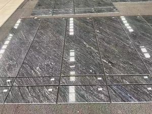 NightSnowWave-Tossed granit hitam dengan tekstur putih menyerupai gelombang gosok pasir diselipkan seperti salju di malam gelap - Product Image 2