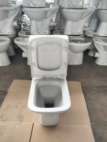 Toilette européenne Céramique Blanc Wc Deux pièces Sanitaire Ensemble de Toilette Siège Bol pour Hôtel Salle de Bain
