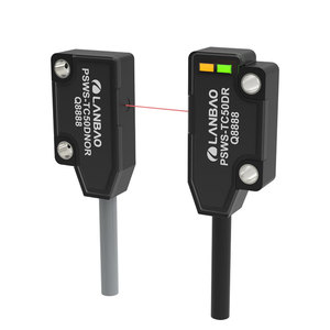 LANBAO NPN PNP NO NC 24vdc PSWS-TC50 luminoso indicatore LED visibile a 360 ° sensore fotoelettrico ultrasottile - Product Image 1