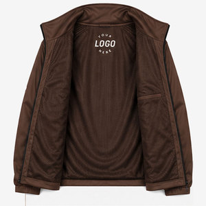 <b>Men's</b> Winter Half Zip Fleece <b>Pullover</b> Windbreaker Eco-Friendly Windproof Plain Dyed High Quality Full Zip Windbreaker <b>Jacket</b> - Product Image 5