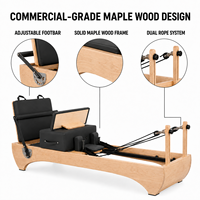 Machine de Pilates Reformer Commerciale en Bois d'Érable Réglable avec Kit d'Accessoires Complet – Écologique, Durable, Professionnelle pour Studio de Fitness