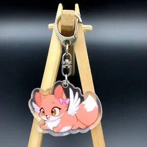 고품질 공장 주문 아크릴 매력 3D 아크릴 Keychain 선전용 선물