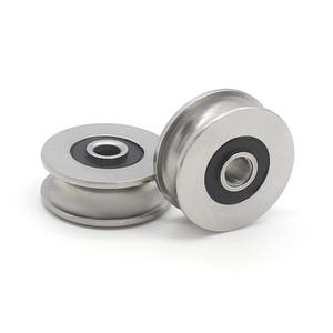 Roulement à billes à gorge profonde S626ZZ, poulie métallique en forme de U avec roue de guidage, support de câble métallique - Product Image 1