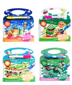 Buku Mewarnai Ajaib Air untuk Anak-Anak dengan Pena, Mainan Menggambar dan Melukis, Papan Gambar, Buku Mewarnai Edukatif Grosir - Product Image 2