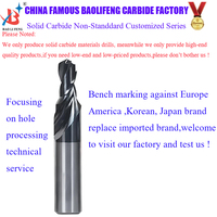 Carbure série non standard d'usine de Baolifeng avec refroidissement Carbure HRC45 pour le perçage de trous métalliques CNC