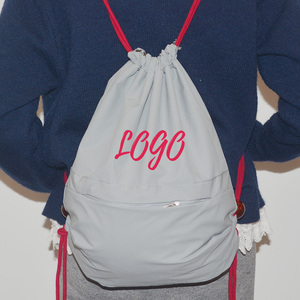 Bán buôn khuyến mại polyester nylon dây kéo túi nylon thể thao Polyester dây kéo Ba lô dây kéo túi với logo - Product Image 2