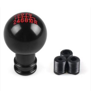 Auso-Racing Car Gear <b>Knob</b> 10-Speed Aluminum Alloy Universal Manual Transmission <b>Shift</b> <b>Knob</b> Black Silver Rustproof - Product Image 2