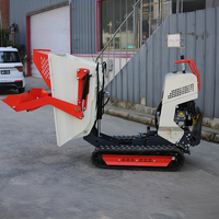Mini-dumper hydraulique sur chenilles en caoutchouc, capacité de charge 500 kg, avec benne de levage, pour la vente en gros