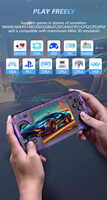 R36H Mini Console de jeu portable 3.5 pouces IPS écran rétro Portable lecteur vidéo de poche avec 64 Go de mémoire batterie intégrée cadeau
